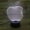3D fruit colourful night light with touch control, acrylic shade, and seven LED colour options on a table