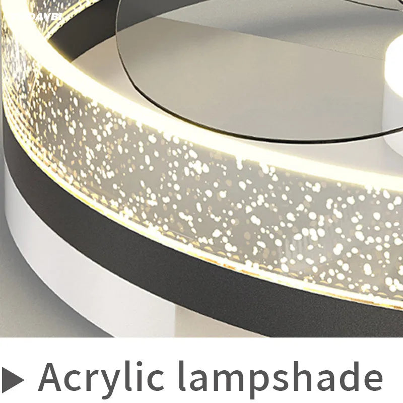 Landi simple modern Nordic style ceiling lamp with LED light source and iron construction