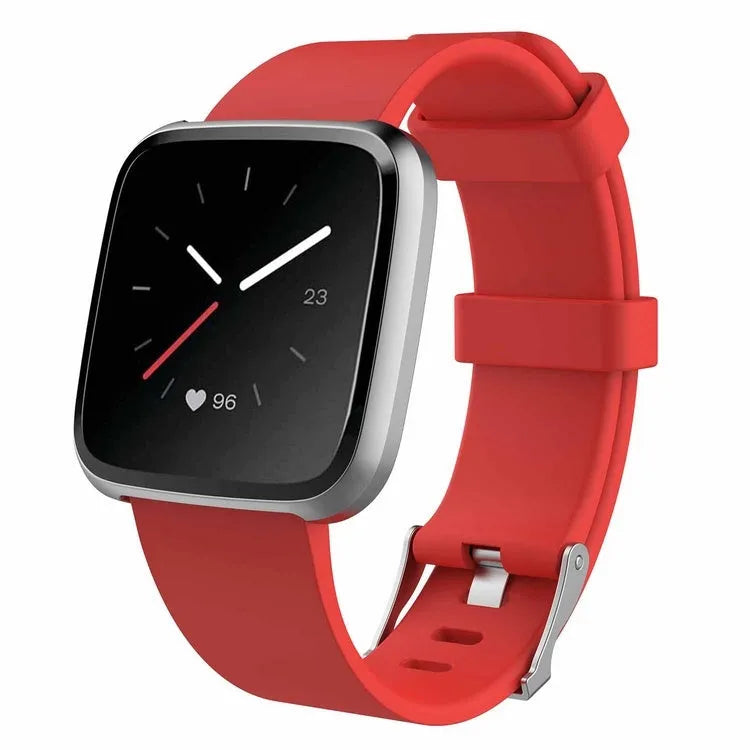 Fitbit Versa Lite replacement wrist strap in selected colour, showing TPE material and quick-release mechanism