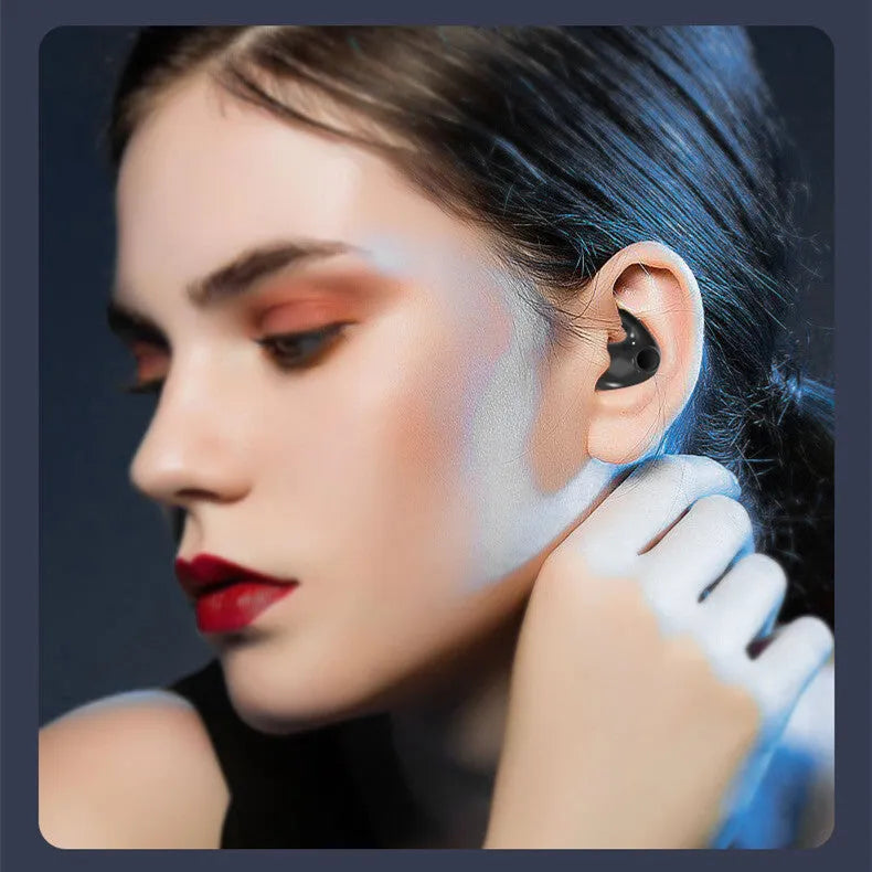 MD538 dual stereo sleep Bluetooth headset in black, white or skin colour, half-in-ear, Type-C charging