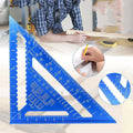Aluminium alloy woodworking measuring square with triangle ruler design and 7-inch size