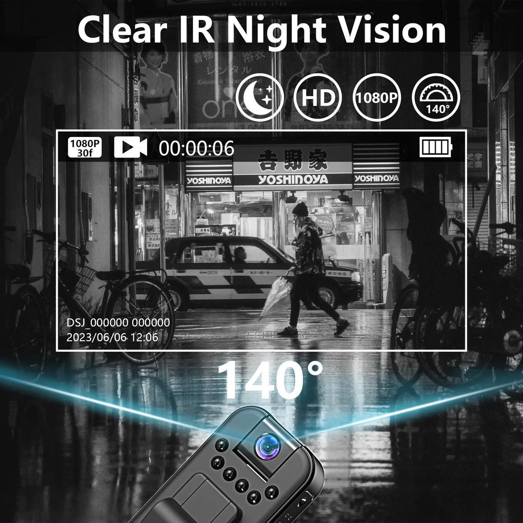 L7 model HD video recorder with infrared night vision and Wi-Fi connectivity