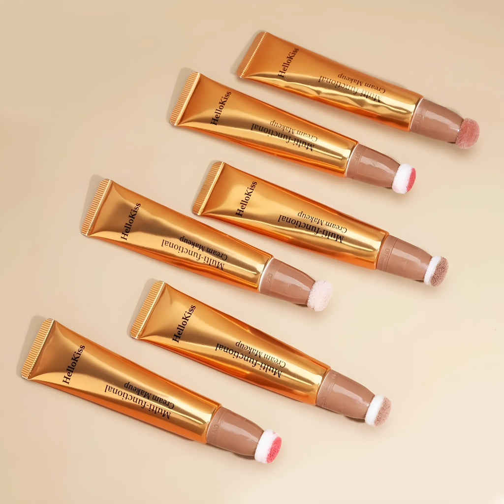 Highlight shading pen with sponge applicator for contour makeup, 15ml liquid formula