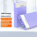 USB 3.0 SATA hard disk box for 3.5-inch drives with slide cover, power supply, and cable