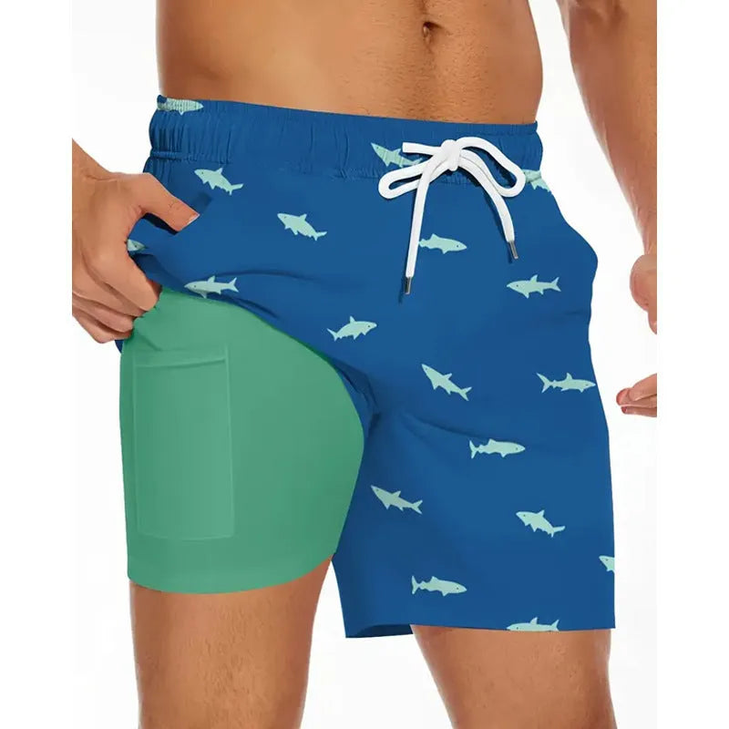 Men's loose fit polyester beach pants in multiple colours available sizes XS to 5XL