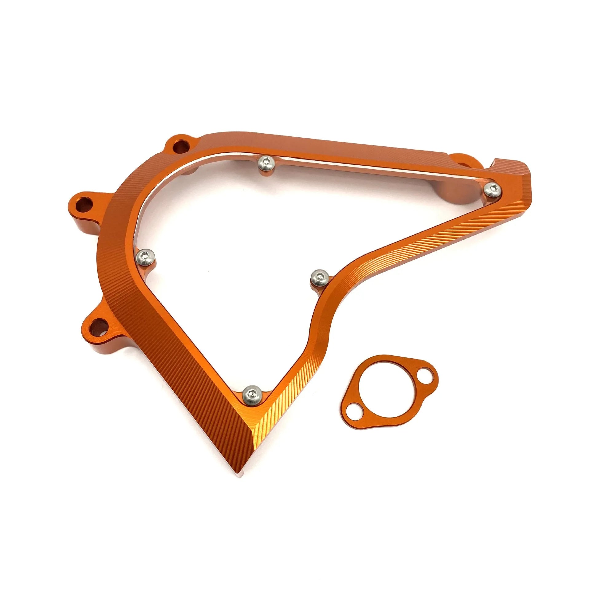 KTM Duke motorcycle replacement chain cover in black or orange for 2017-2020 models