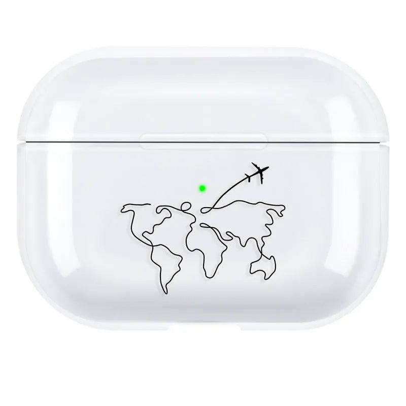 AirPods Pro 3 hard PC protective shell back cover case in a solid colour.