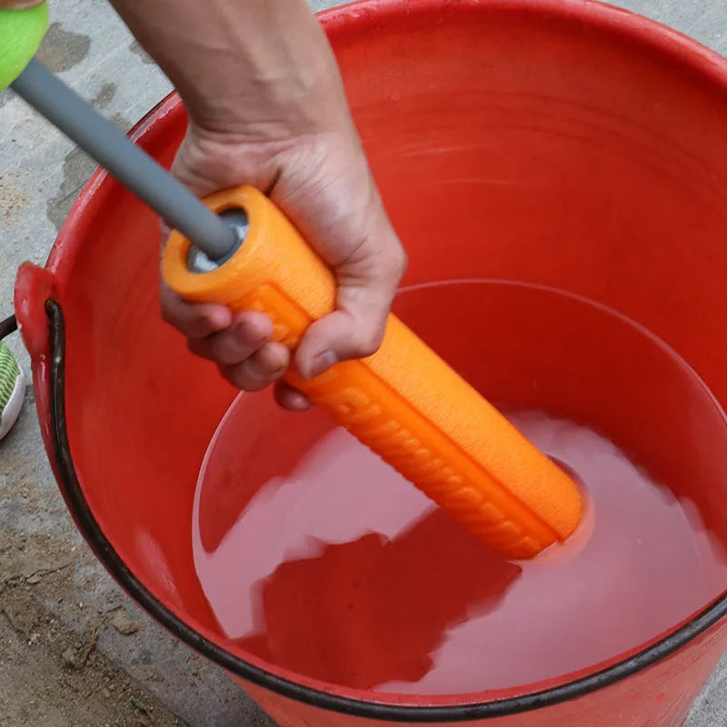 Orange EVA foam water blaster cannon with plastic body and foam handle for kids summer games