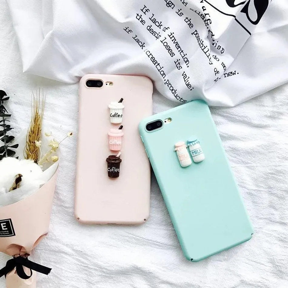 3D cartoon cat design silicone phone case for iPhone models with anti-knock protection