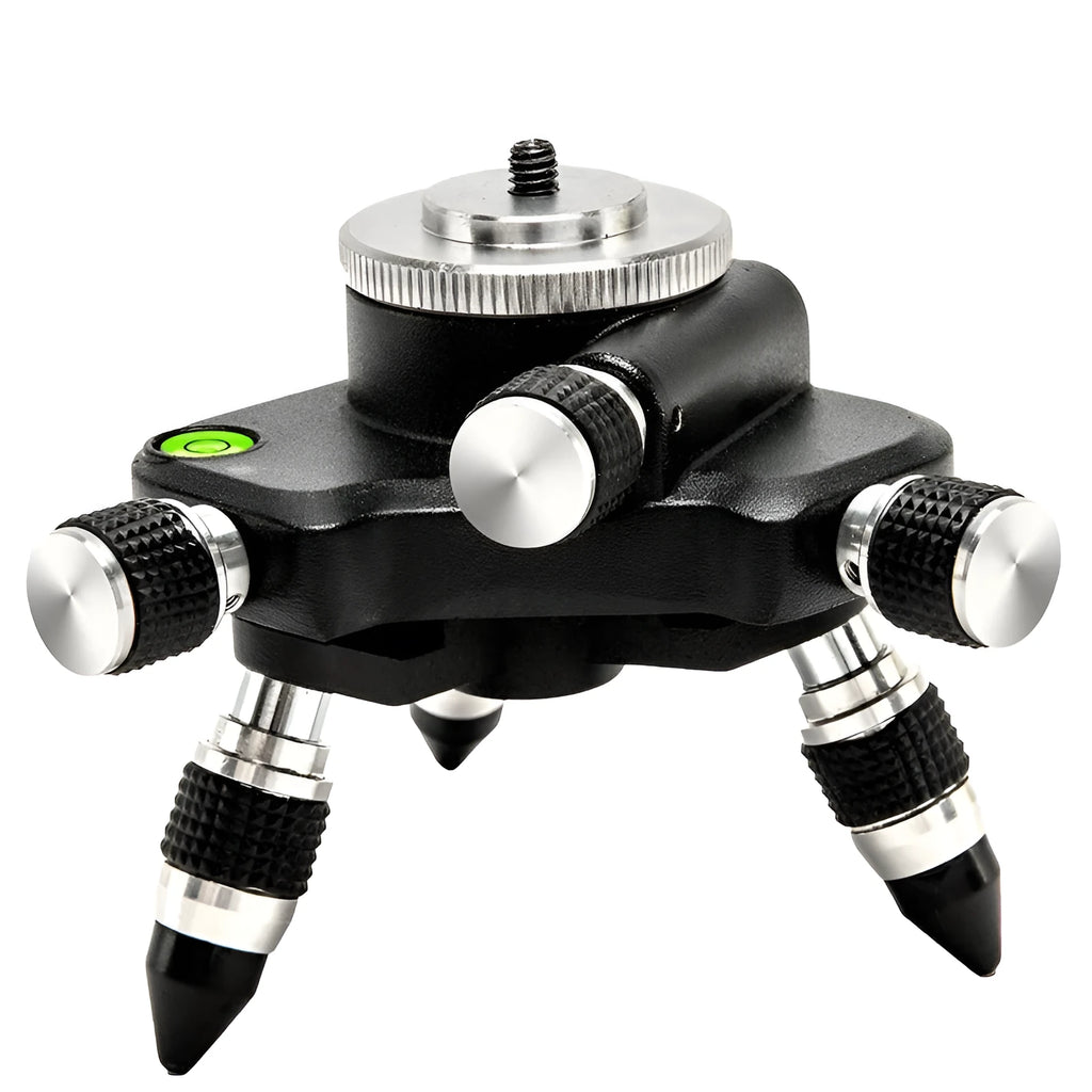 Black aluminium alloy spirit level base accessory YL-30 model with 15cm by 12cm dimensions