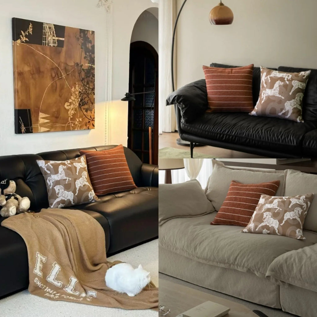 45cm square pillow cushion with feather velvet filler in Chinese ancient style design