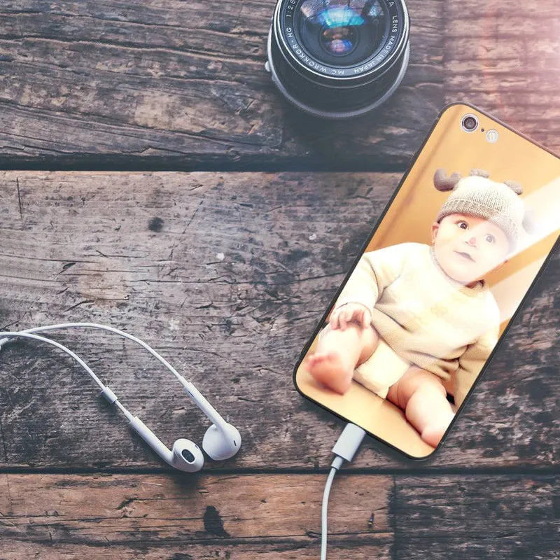 iPhone case with raised bumper edge protecting camera and screen, showing precise port cutouts and thin 0.8mm profile
