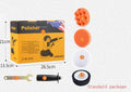 Yellow automotive polishing machine with 125mm disc, 700W motor, for car, metal, wood, tile, and leather surfaces