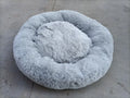 Anti-skid plush pet sleep bed in apricot yellow, waterproof and moisture-proof, 40cm to 120cm