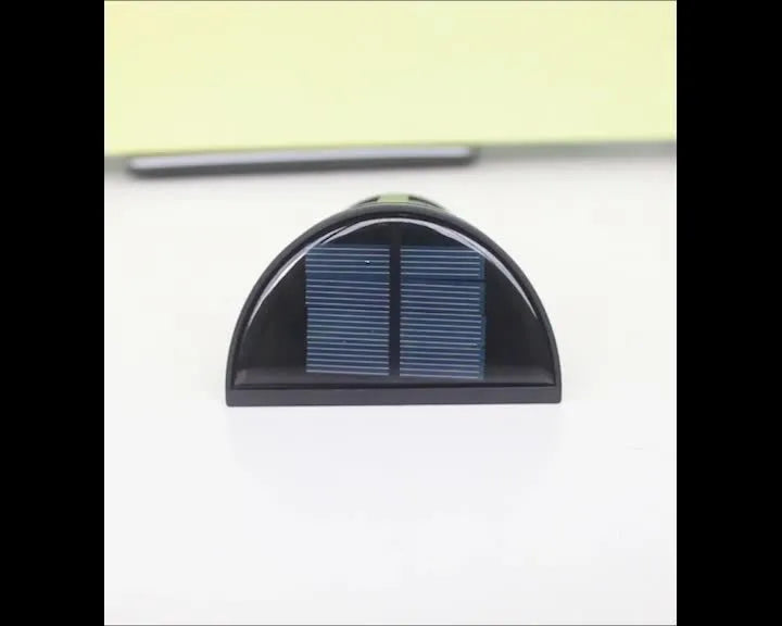 Solar wall lamp with 6 LED lights and IP65 waterproof rating for outdoor garden and courtyard lighting