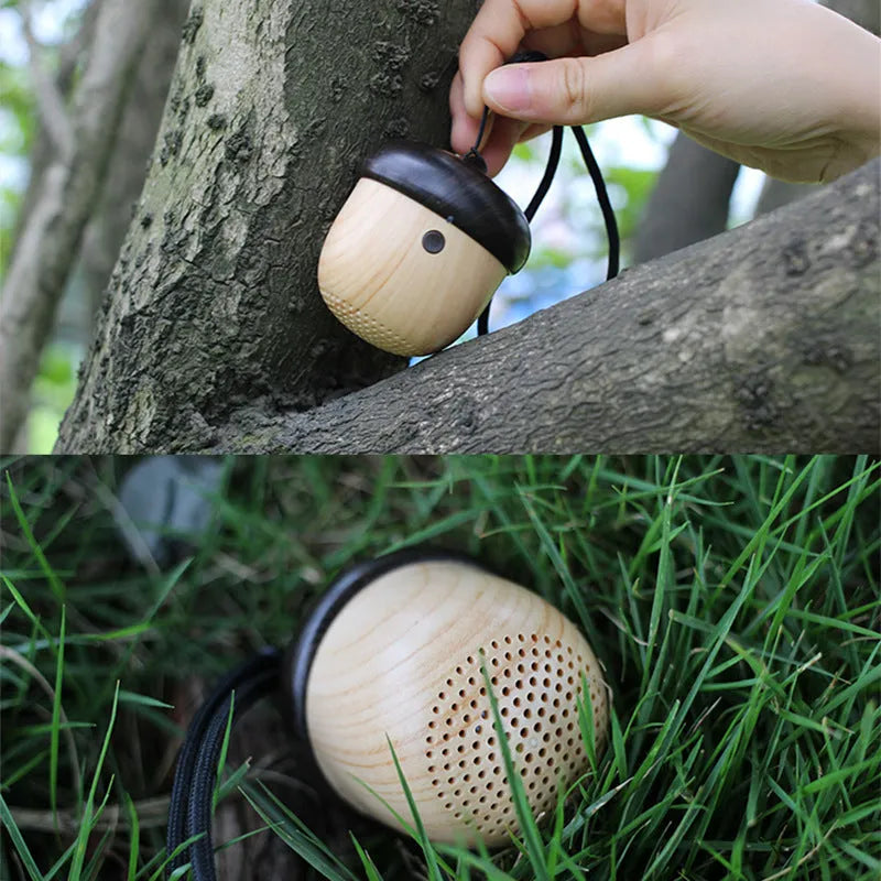 Nut Bluetooth speaker, compact portable wireless mini speaker with nut-shaped body