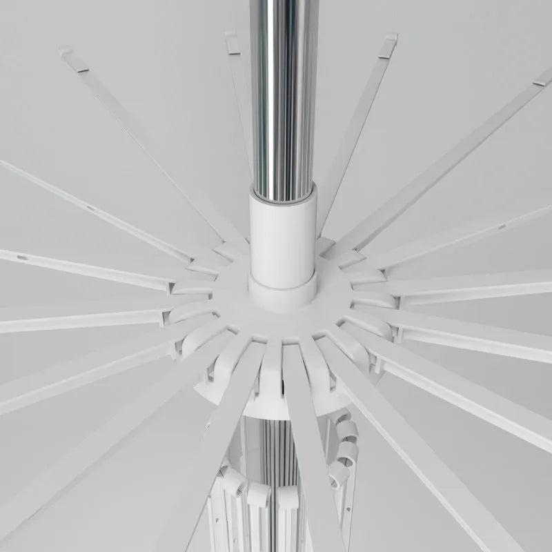 Three-layer stainless steel drying rack with plastic clips and mobile base for socks and ties