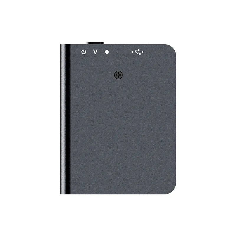 Black high definition noise reduction digital voice recorder with zinc alloy shell