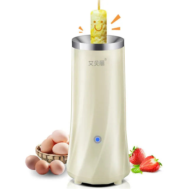 Beige multifunctional mini breakfast machine with automatic function for compact kitchens
