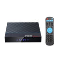 Black T95 Max Plus Android TV box unit with Amlogic S905X3 processor for 4K streaming.