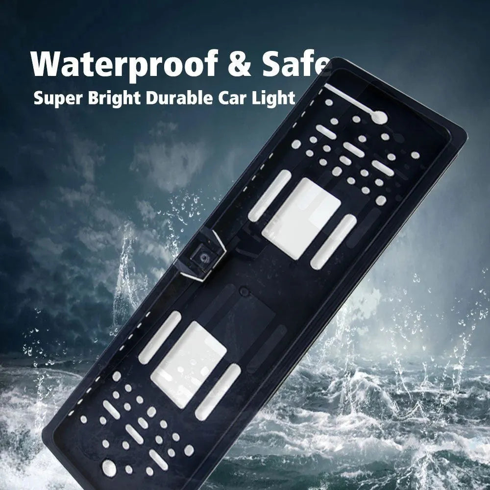 HD wireless WiFi reversing camera license plate frame with night vision, 150° wide angle, IP67 waterproof