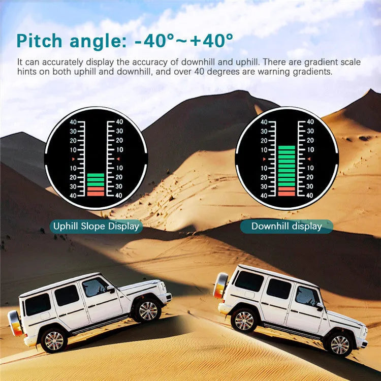 Black GPS GO 2 universal car head-up display monitor on a car dashboard