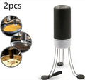 White and black wireless automatic kitchen stirrer blender with three speed buttons