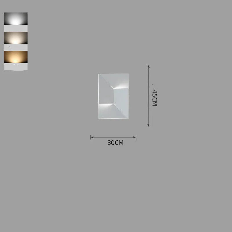 Nordic art wall lamp with iron shade in modern simple design