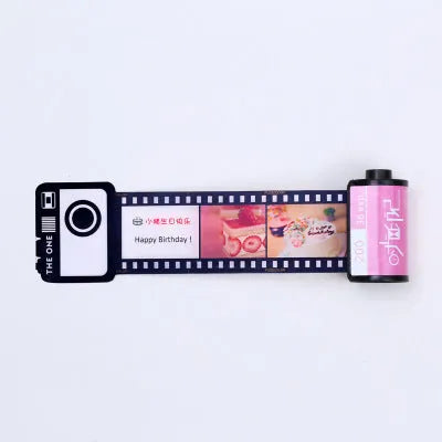 Memory colour film album in wooden box with tote bag and gifts for photo storage