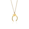 Adjustable geometric pendant necklace with 21-50cm chain in gold or silver electroplated finish