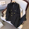 Women's loose-fit polyester blouse with regular sleeves in black colour, showing 50cm length and relaxed silhouette