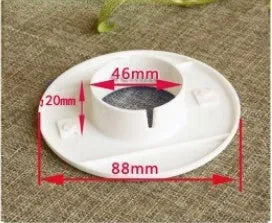 Plastic air conditioning wall hole cover and sealing kit with multiple cap sizes