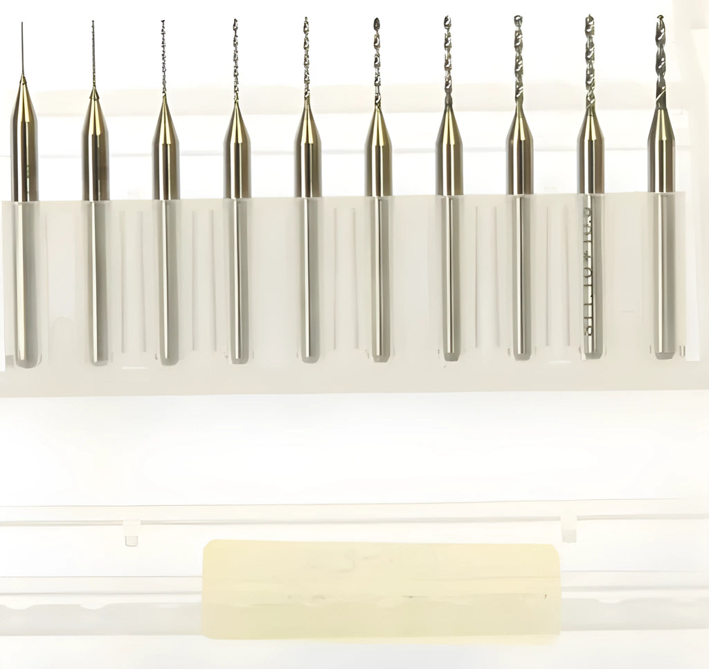 Imported tungsten carbide micro-engraving bit with 0.10mm to 2.00mm diameter range for precision circuit board processing