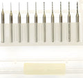 Imported tungsten carbide micro-engraving bit with 0.10mm to 2.00mm diameter range for precision circuit board processing