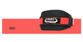 Fitness weightlifting waistband in black, red, or yellow colour, adjustable nylon construction for adult weightlifters