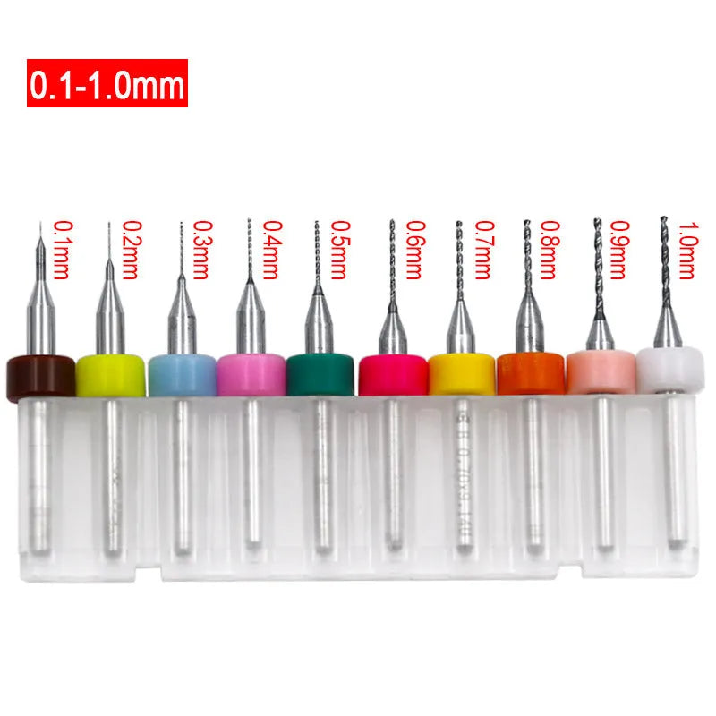 Tungsten steel PCB drill bits with 3.2mm shank for circuit board drilling applications