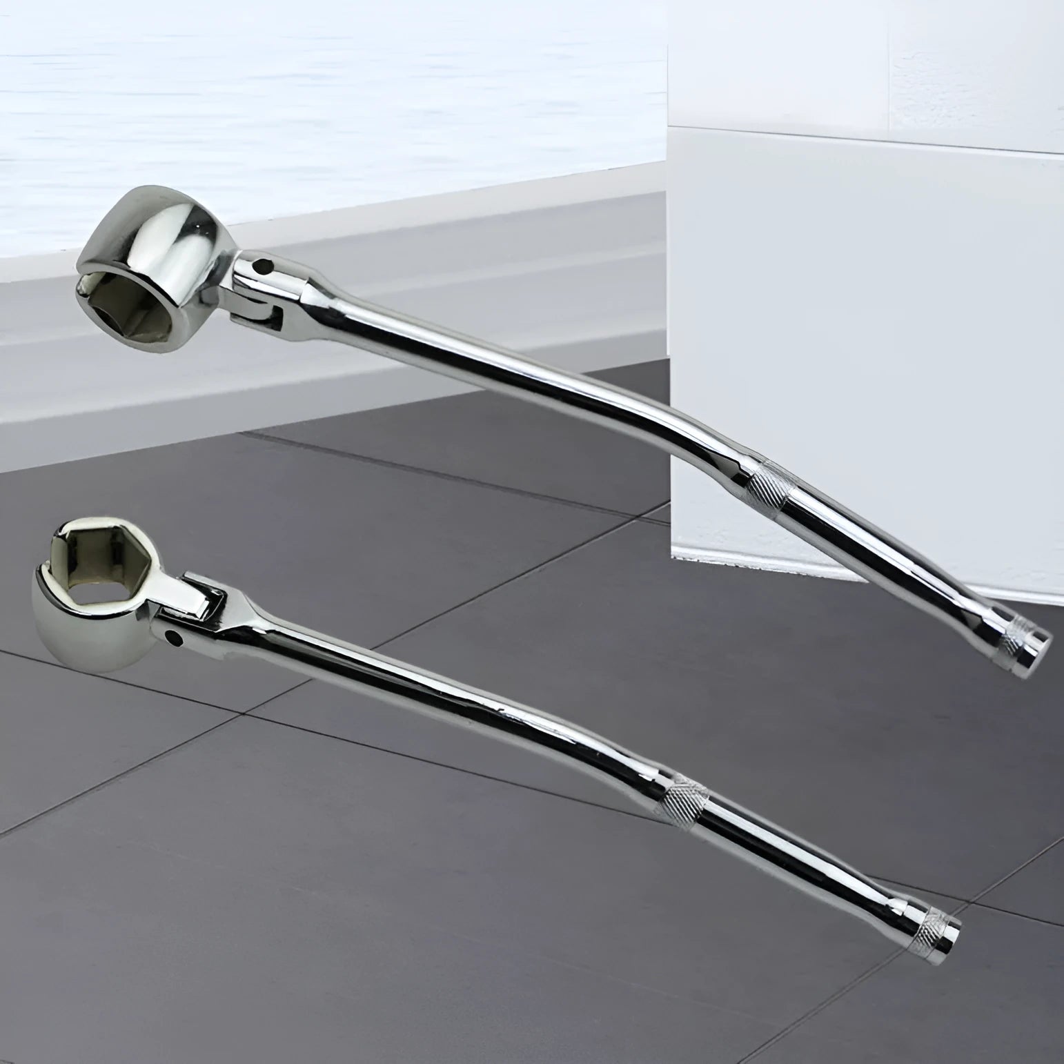 22mm hexagonal oxygen sensor removal tool with chrome finish and 270mm length