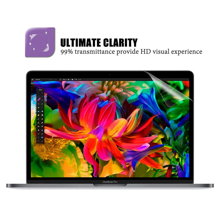 Matte screen protector for MacBook Pro 13-inch laptop with installation tools
