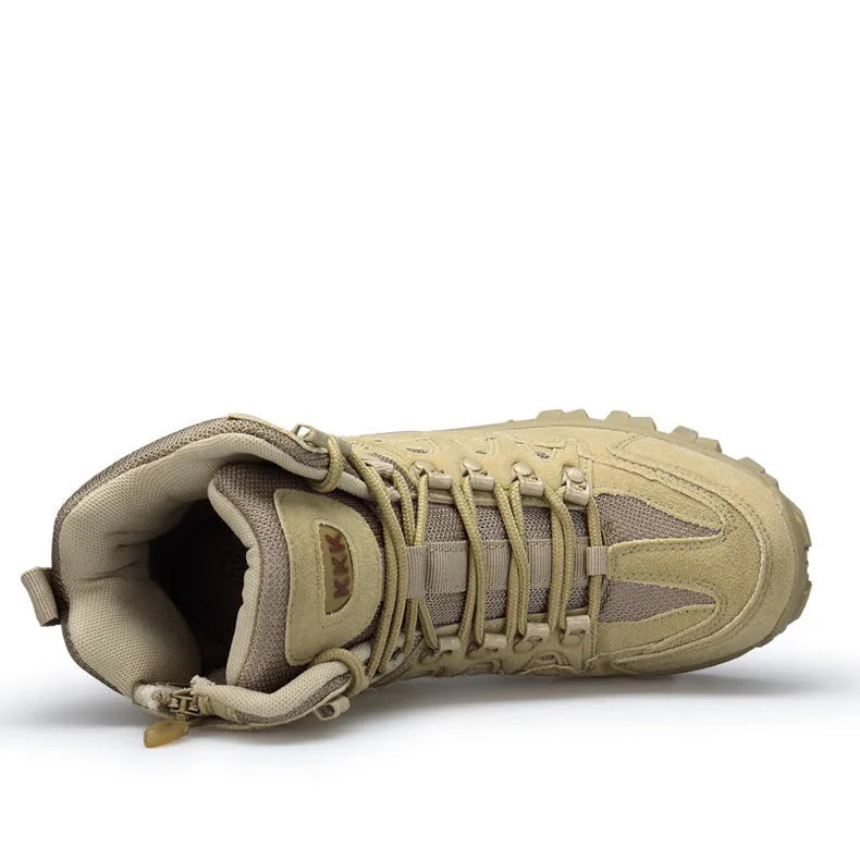 US Army Delta Tactical Boots in black colour with non-slip rubber soles for outdoor activities