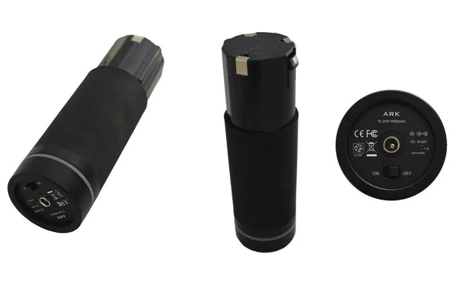 Muscle relaxation massager gun with five interchangeable heads, six frequency gears, and rechargeable battery, 25.2x24cm