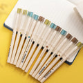 Deli A540 0.38mm black gel pens with needle tube tips in box of 12 units