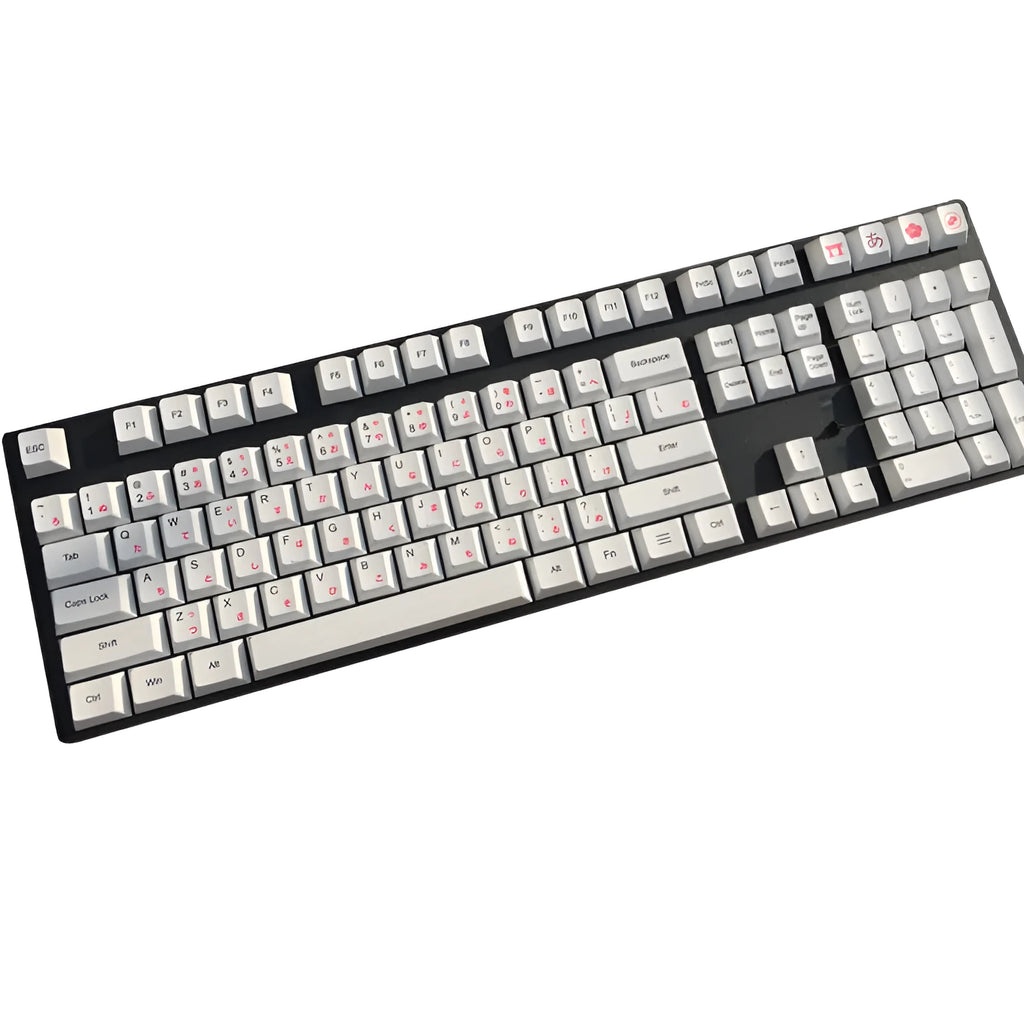 PBT sublimation keycaps with Japanese, Russian and Korean legends for mechanical keyboards