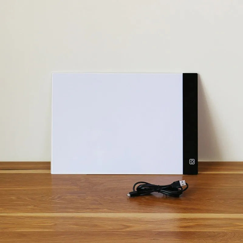 A4 LED artist tracing table with acrylic screen, touch switch and USB connection