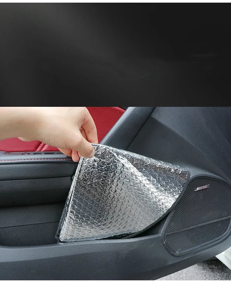 Aluminium foil steering wheel sunshade cover with brand LOGO pattern for general vehicle models