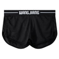 Men's loose fit boxers in Ice Silk fabric shown in black, white, dark grey, blue, pink, or light green.