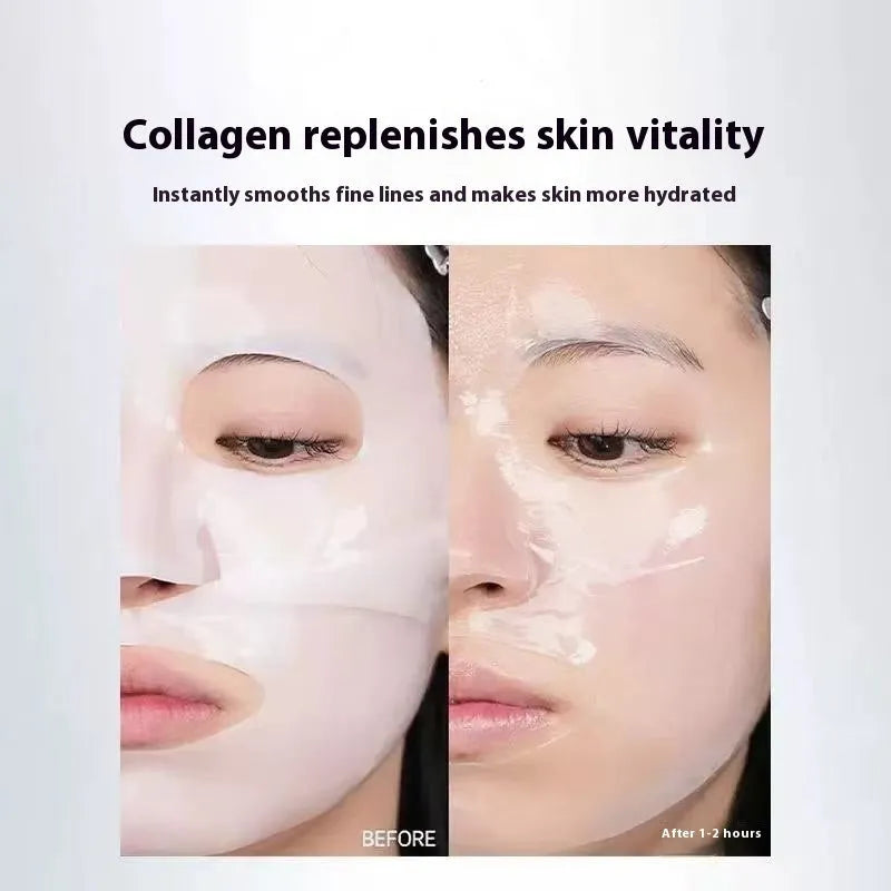 HANJILIAN collagen facial mask box containing 5 sheet masks for autumn and winter moisturising