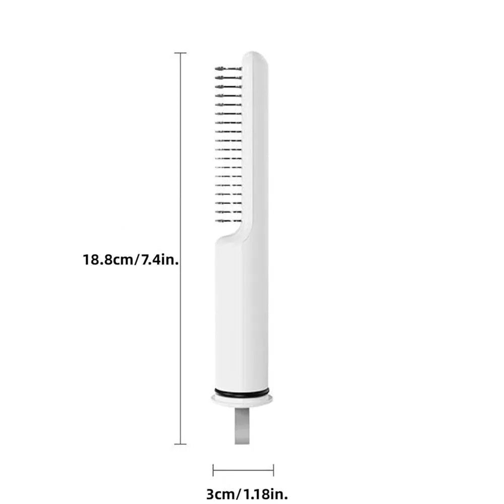 Stainless steel dematting comb for pets with 18.8cm length and user-friendly handle for removing hair knots and mats