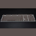 Pudding 108 key mechanical keyboard keycap set with translucent two-colour milk skin design
