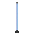 Magnetic golf swing alignment trainer with baseball bar attached to clubhead showing visual feedback on face position