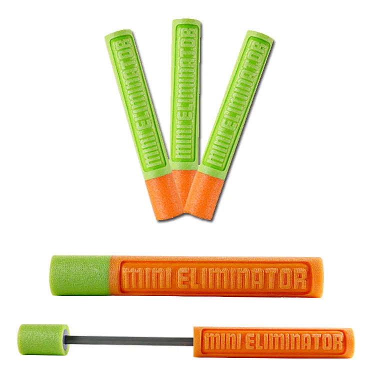 Orange EVA foam water blaster cannon with plastic body and foam handle for kids summer games